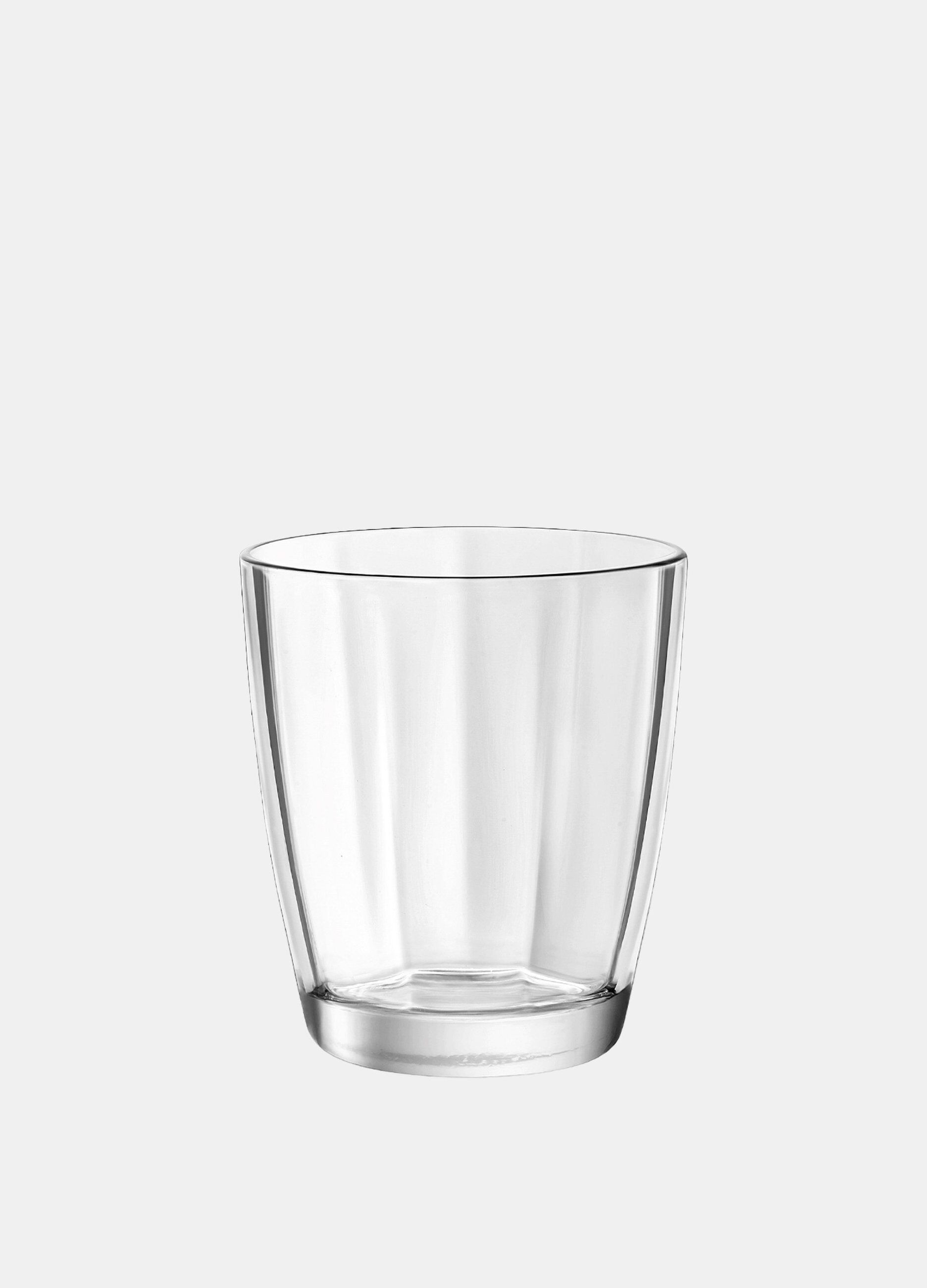 Bicchiere in vetro lavorato