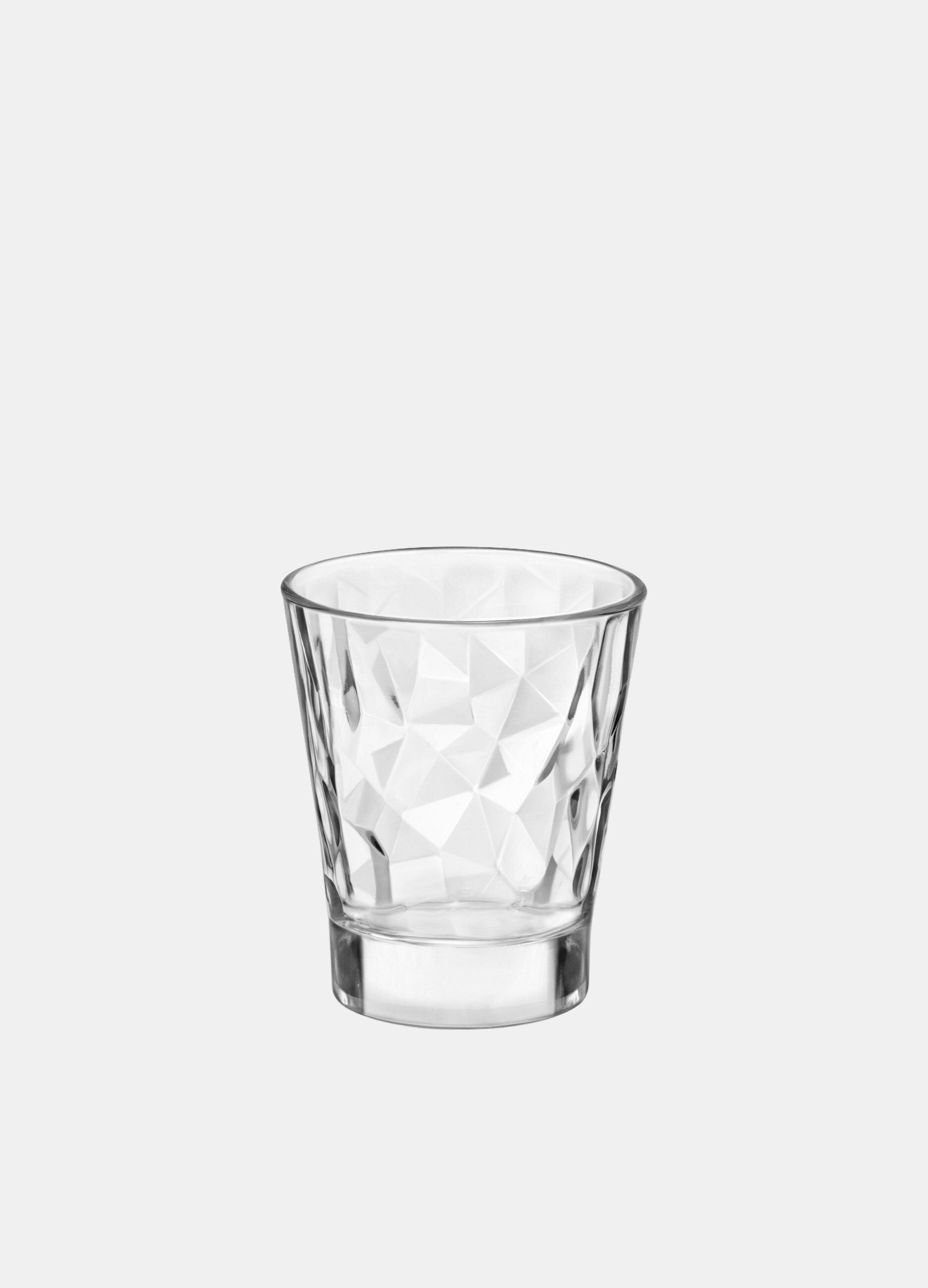 Bicchiere in vetro effetto Diamond