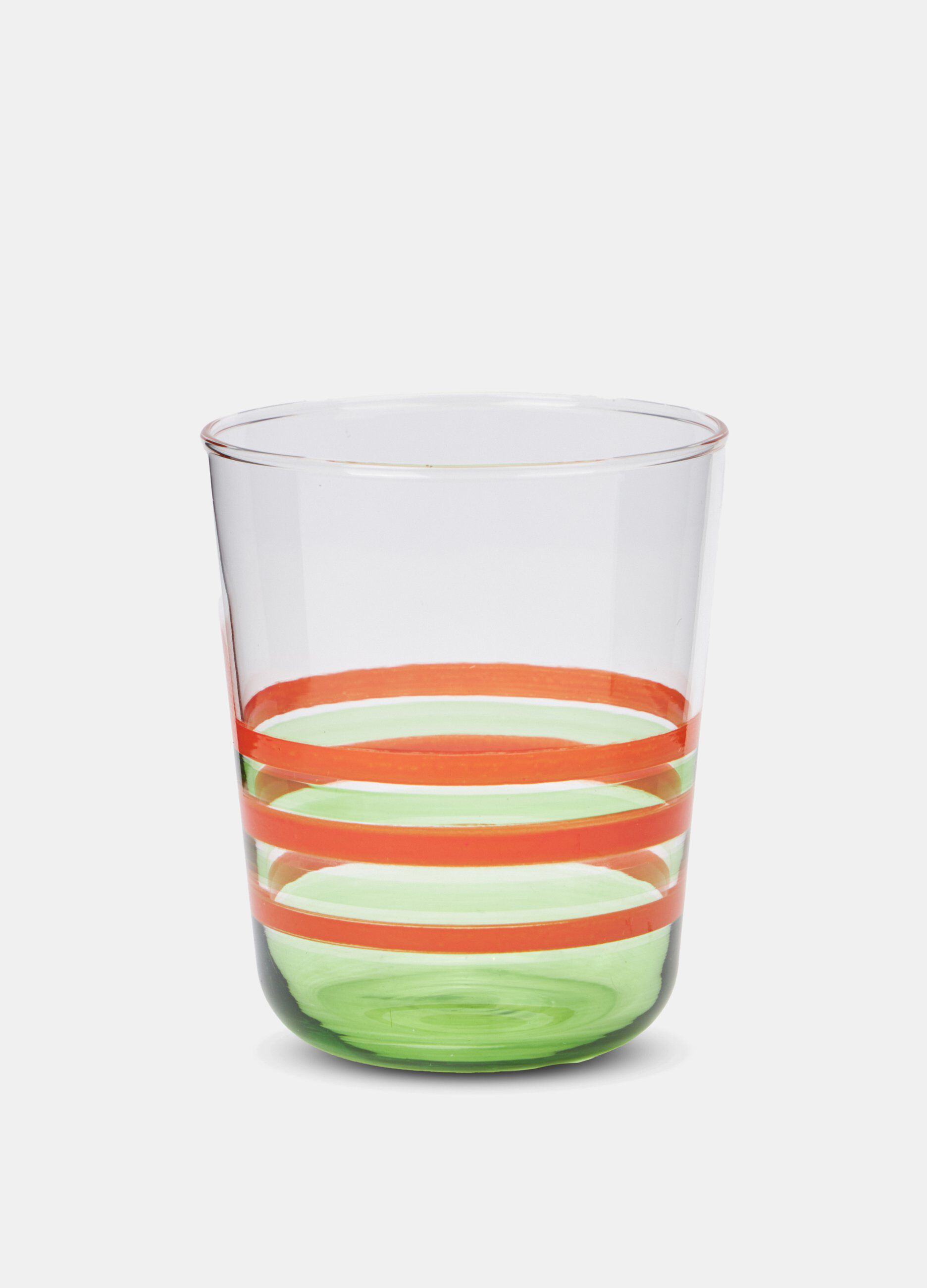 Bicchiere di vetro multicolor Made in Italy_0